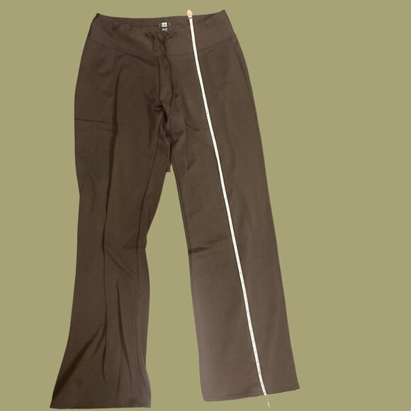 Columbia Women’s Brown Wide-Leg Lounge Pants Size L Long – Stretch Comfort - Picture 5 of 11